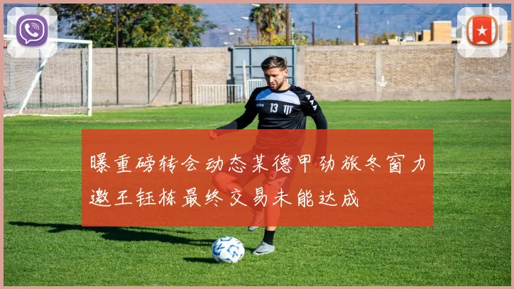 曝重磅转会动态某德甲劲旅冬窗力邀王钰栋最终交易未能达成